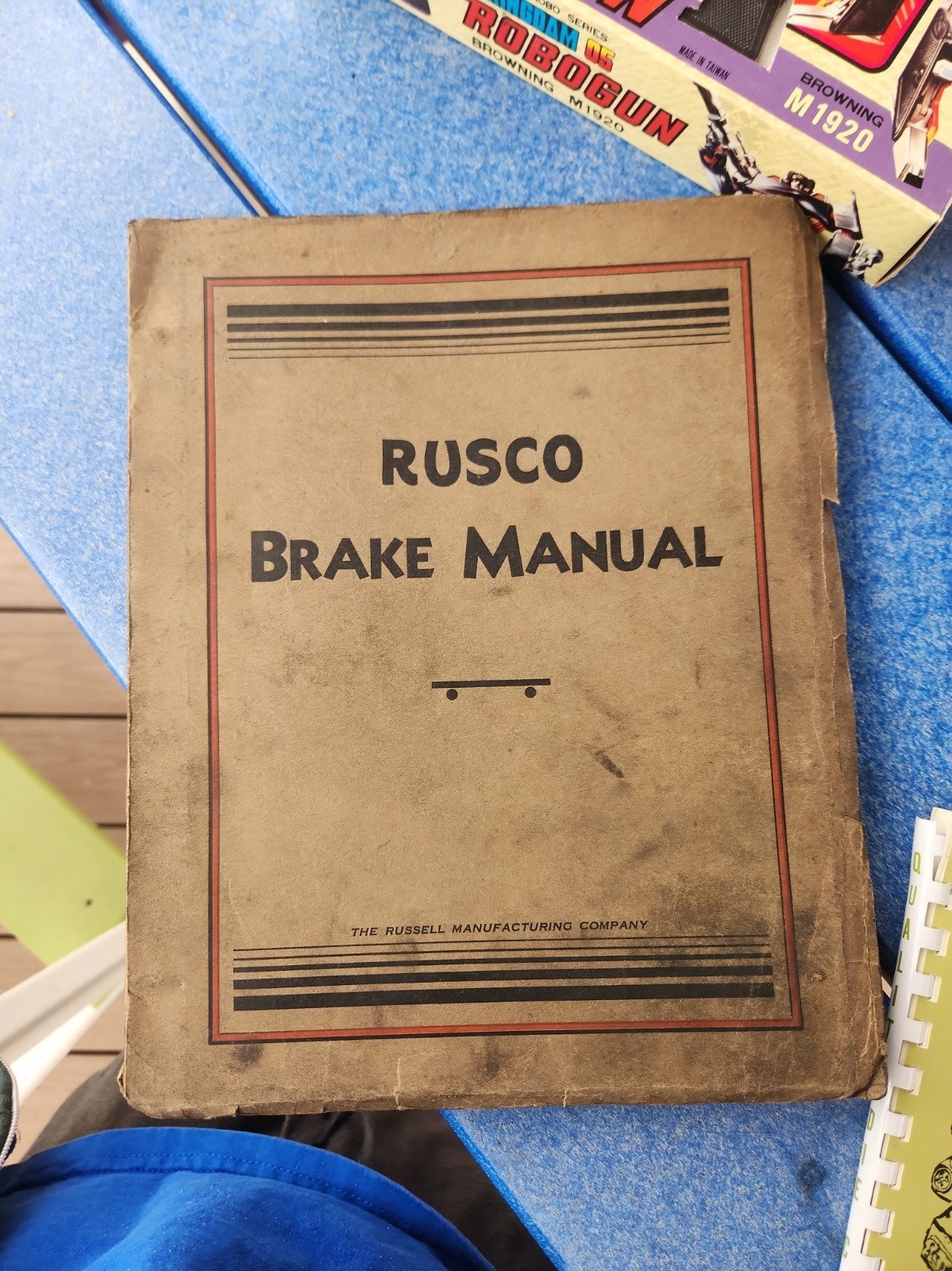 Vintage 1931 Rusco Brake Service Manual – Automotive Repair Data Book Russell
