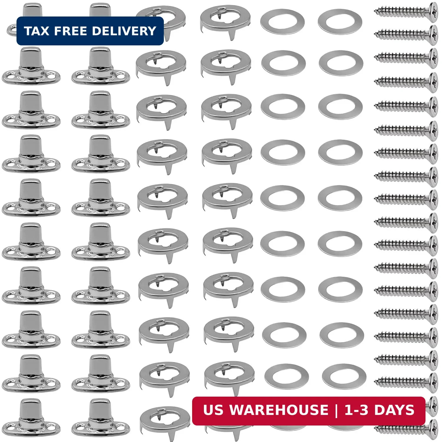 20 Sets Twist Lock Fasteners, Twist Lock Common Sense Fastener 304 Stainless Ste