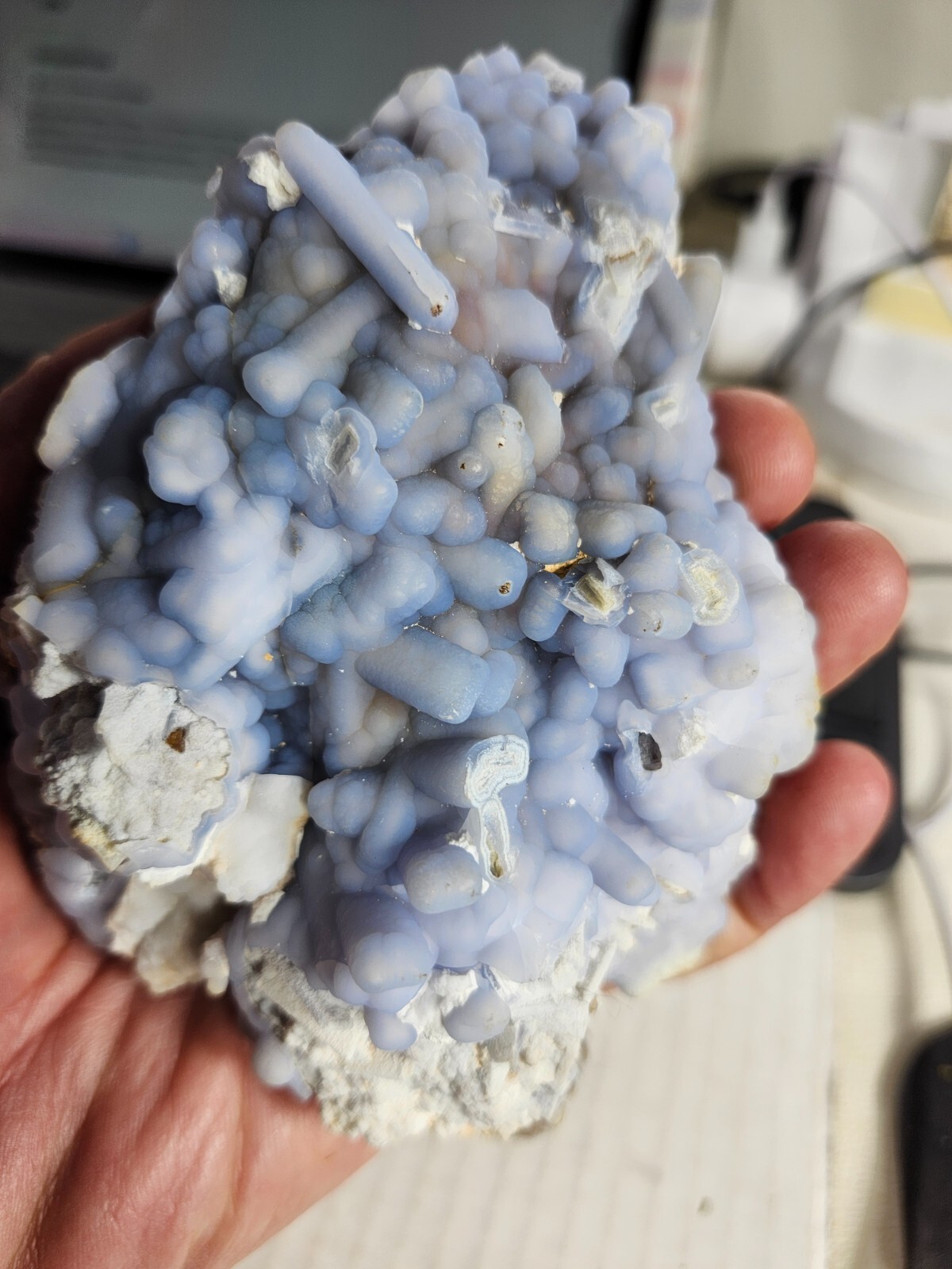 Blue Chalcedony, Peru