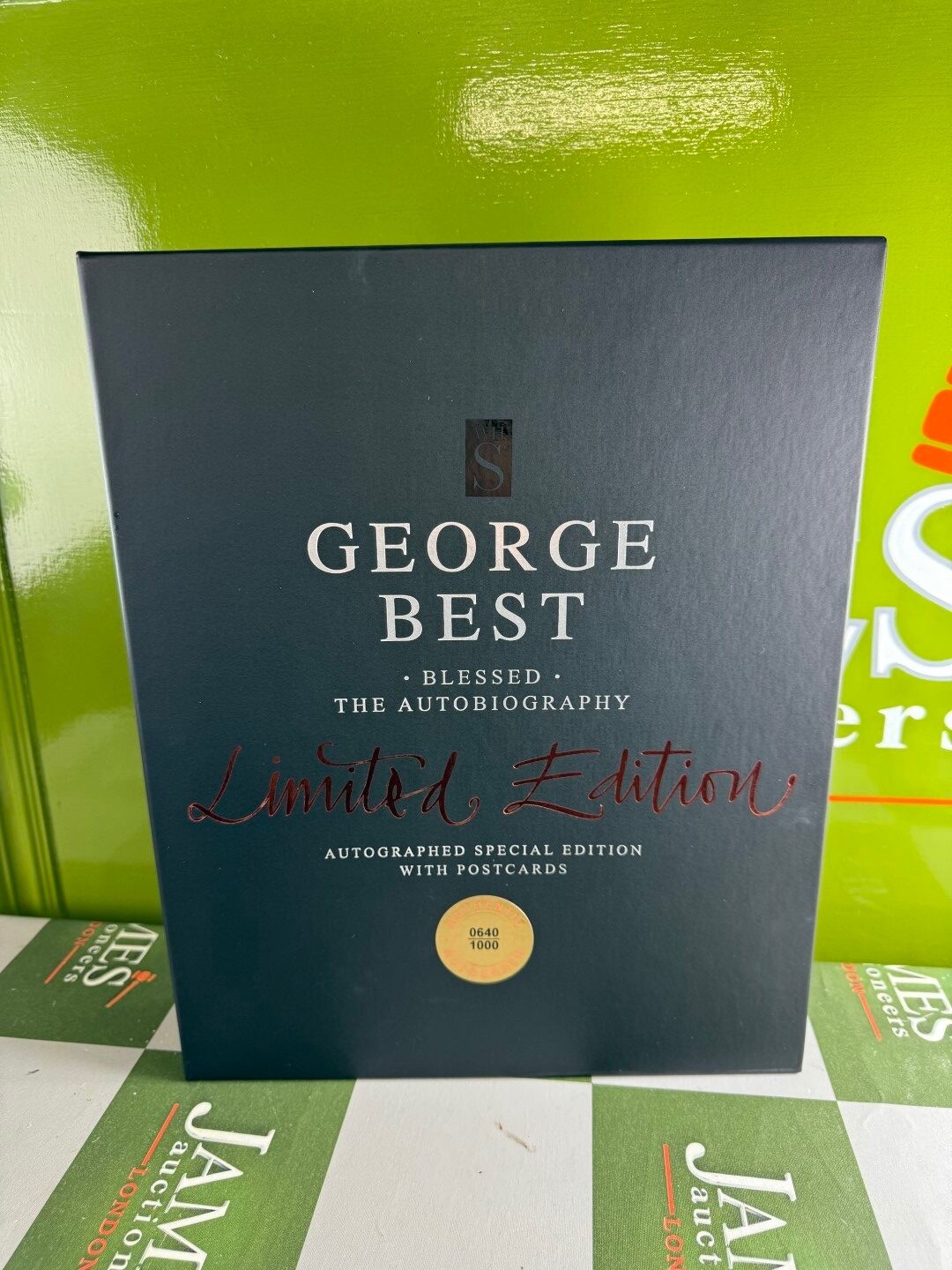George Best 'Blessed' Hand Signed Limited Edition Book 640/1000, NEW, With COA