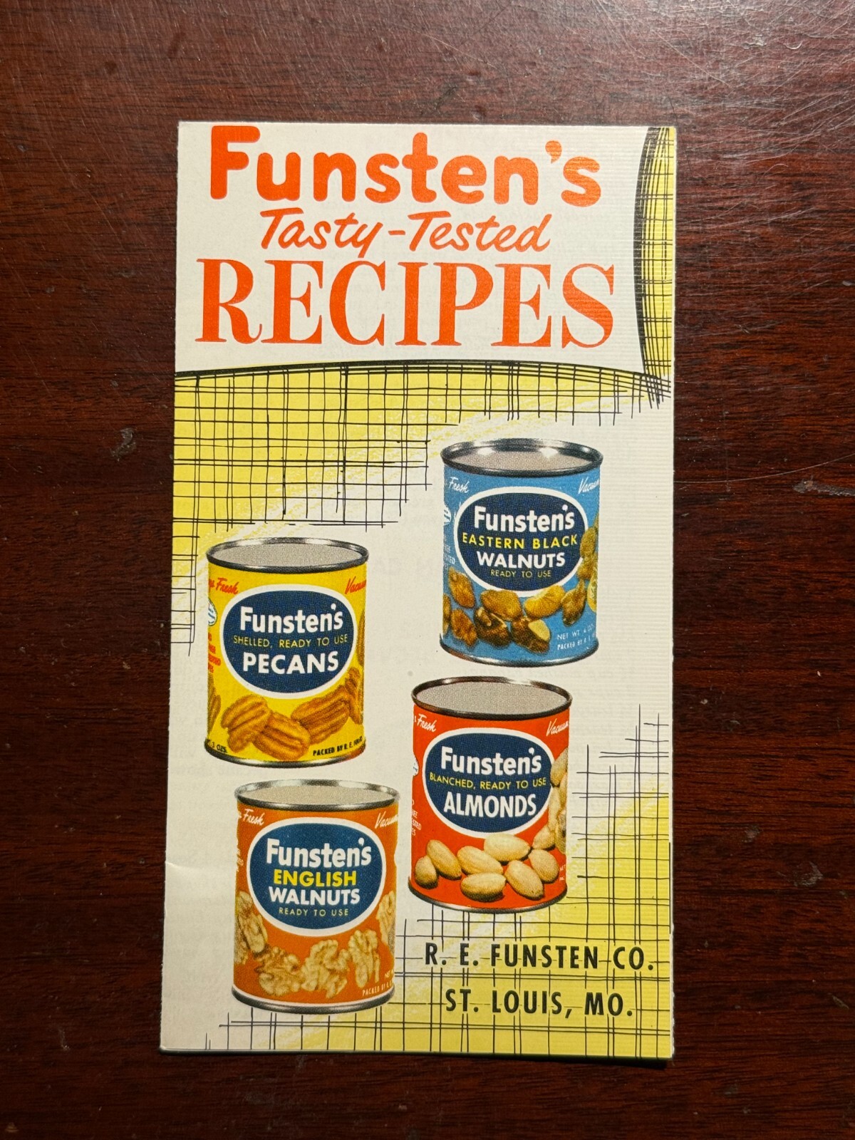 Funsten's Tasty-Tested Recipes R E Funsten Co Walnuts Pecans Vintage Brochure