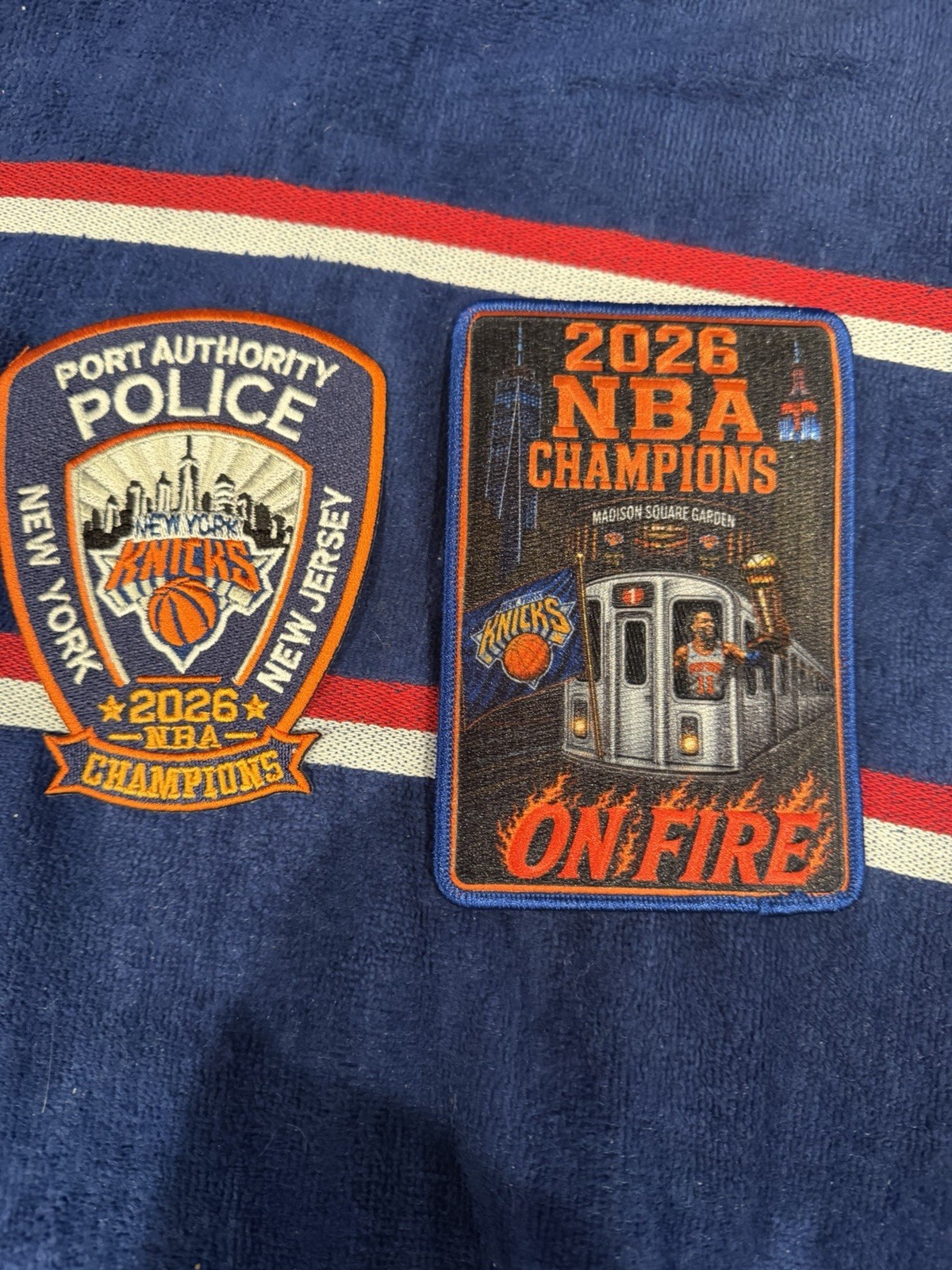 Port Authority Police NY Knicks Patch NBA Championship PAPD /Subway Patch