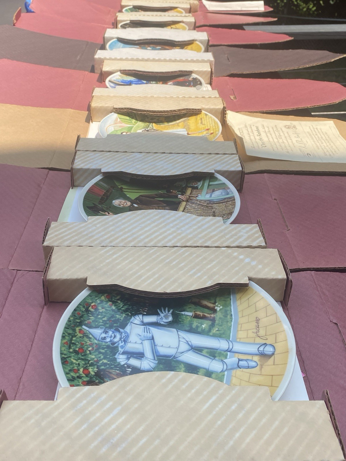Set 8 Knowles Wizard of Oz Limited Edition Hand Painted Fine China Plates 8.5in