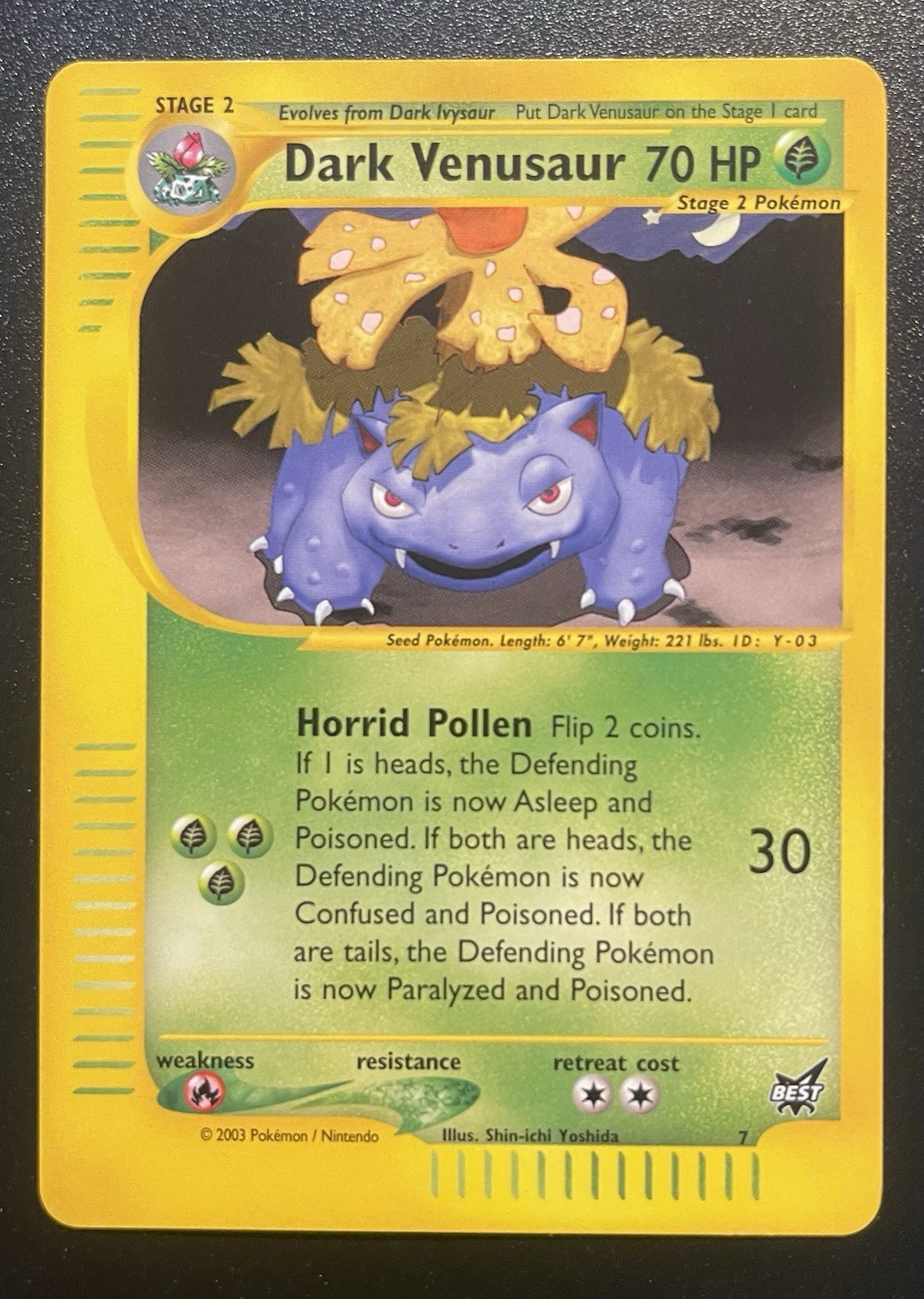 Dark Venusaur Best Of Seven NM or Better Psa, Bgs or CGC Best Of Promo Pokemon