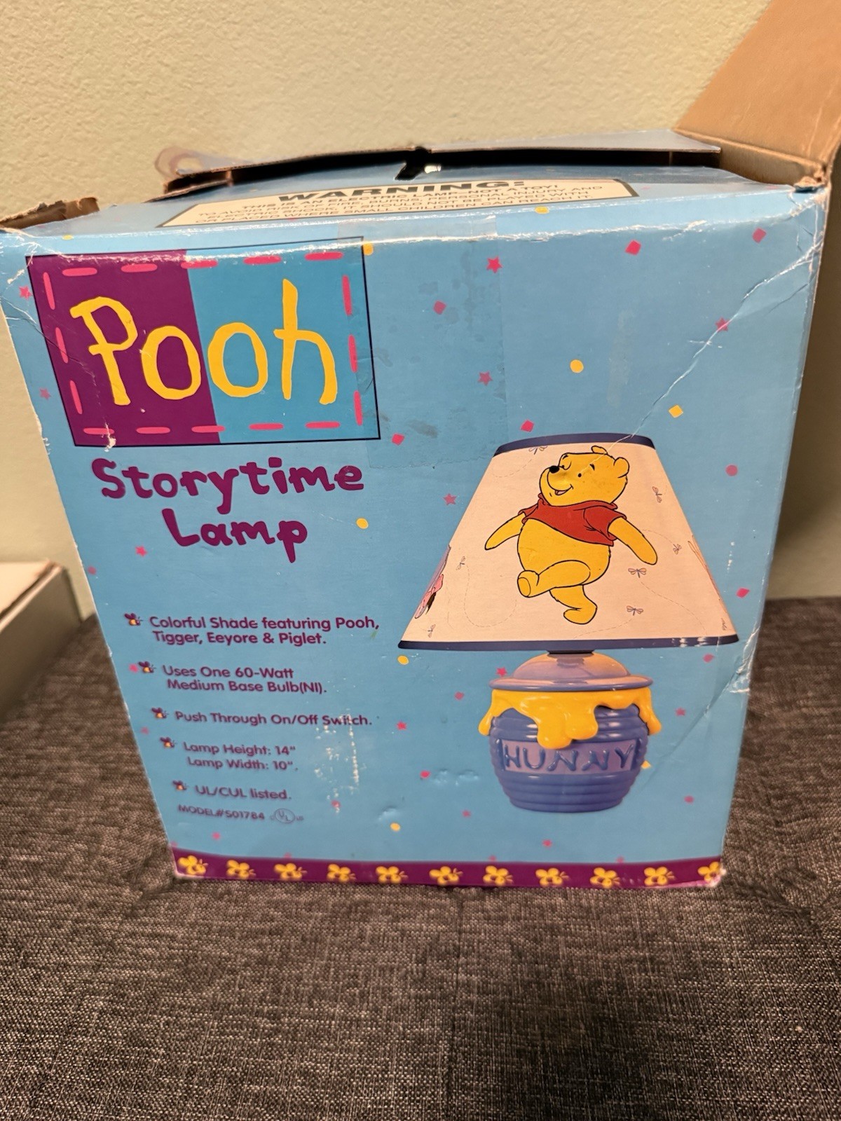 RARE Vintage Winnie The Pooh Storytime Lamp In Original Box
