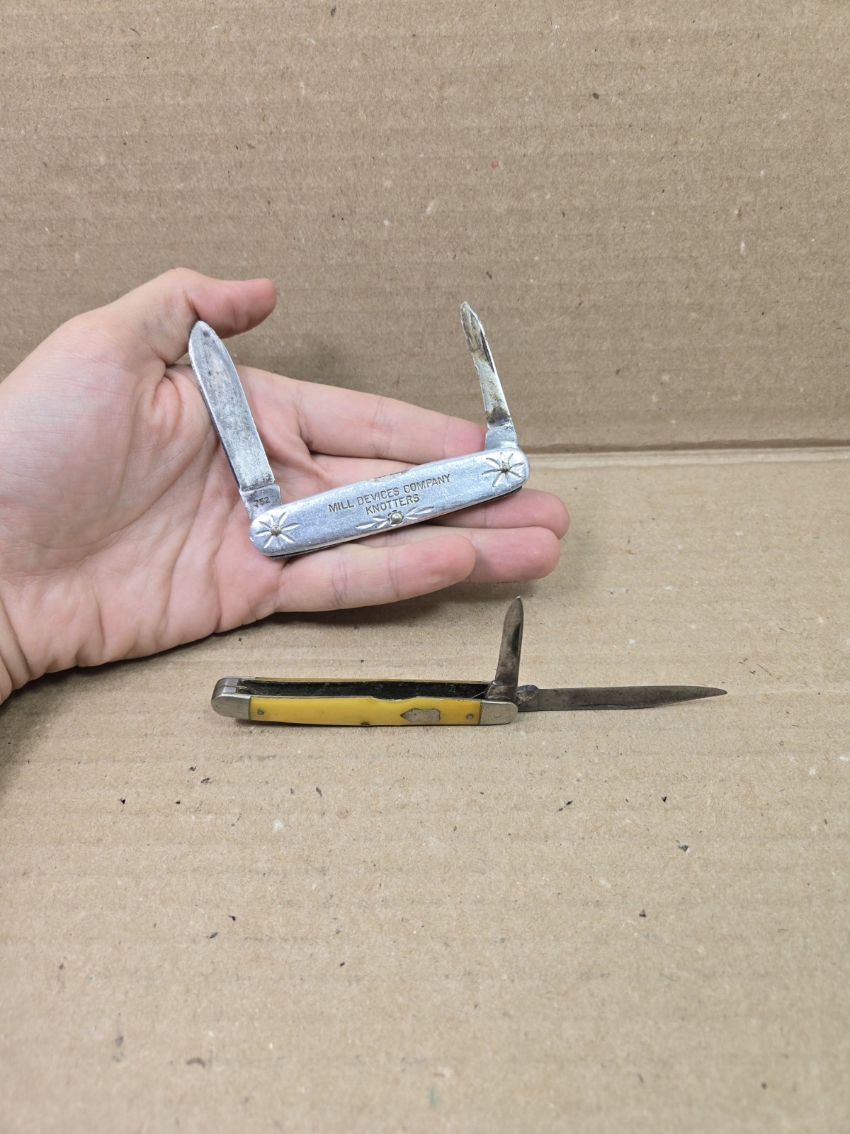 Lot Of 2x Vintage Pocket Knifes Western States & Schrade Walden 752, 2 Blades