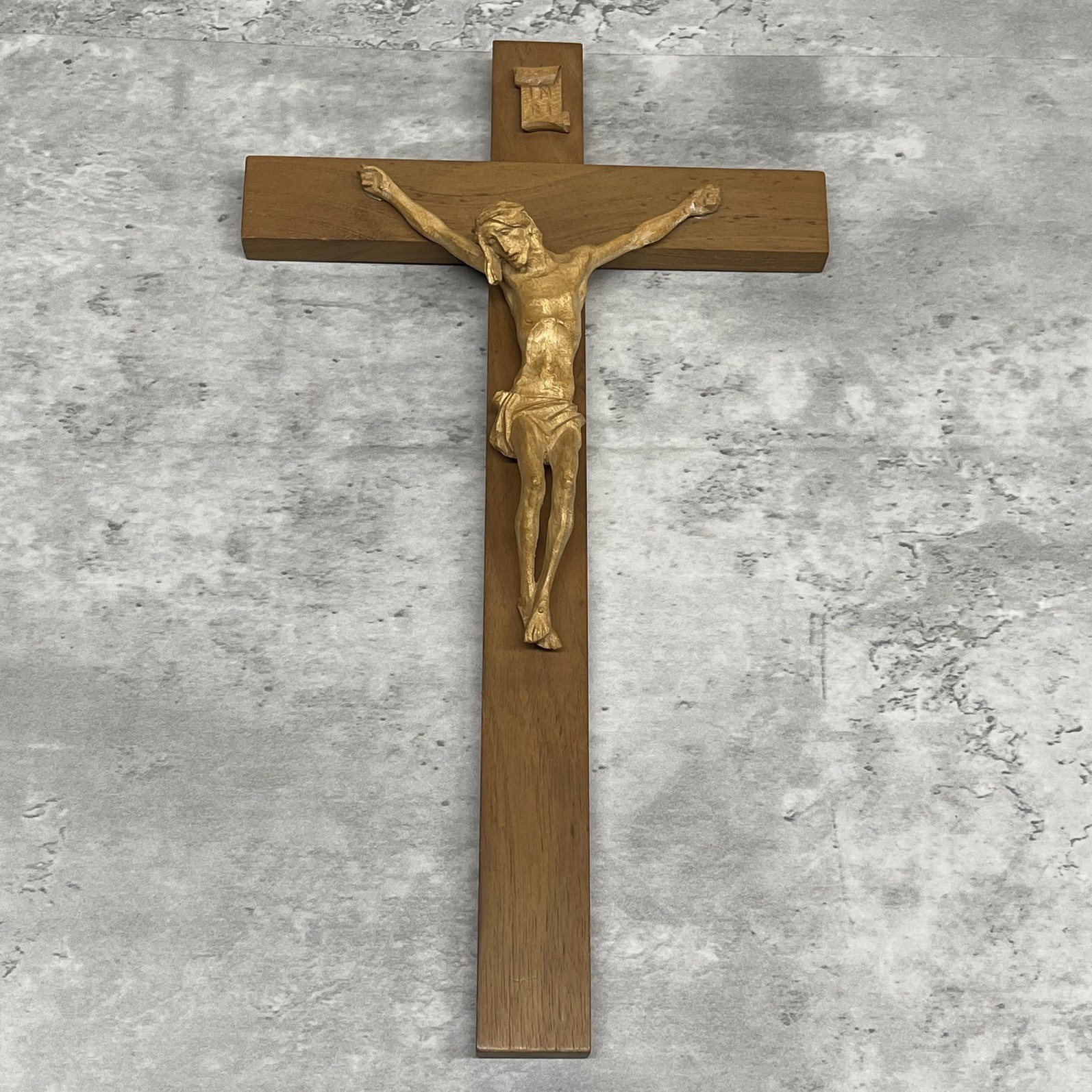 Vintage ANRI ITALY Hand Carved Wood Jesus Christ 13\
