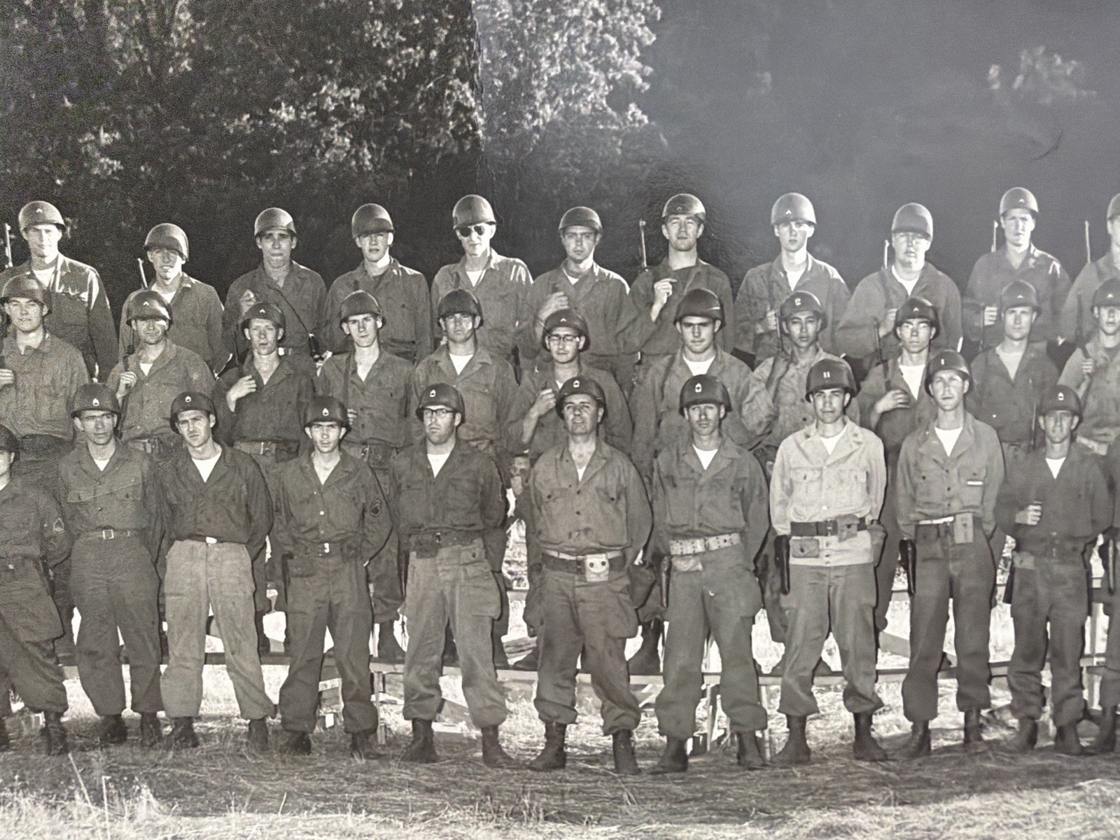 Vintage 1952 US Army Camp Roberts Photo Stevens Studios 636 HQ Infantry B&W
