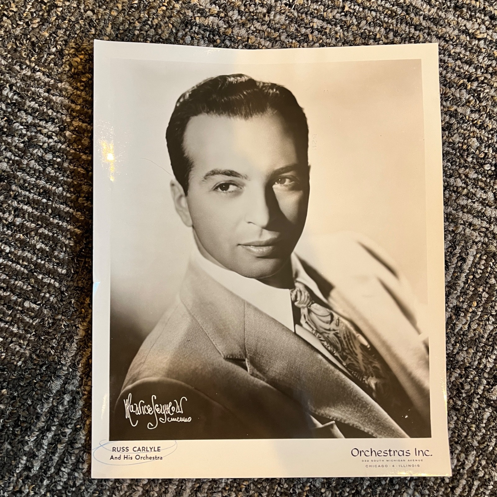 Press Photo Orchestra leader Russ Carlyle 8x10