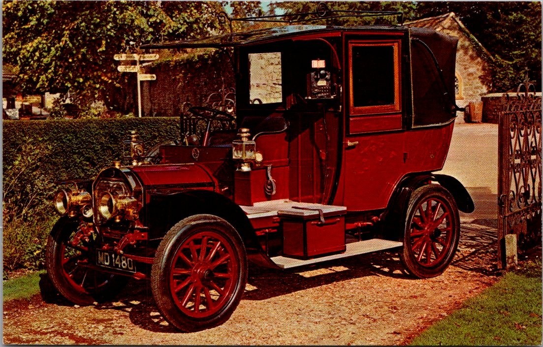 1908 12/14 hp UNIC TAXICAB French Automobile Postcard