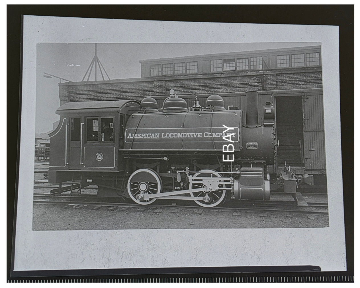 c.1910s ALCO Cooke Works Plant Switcher American Locomotive Co Negative