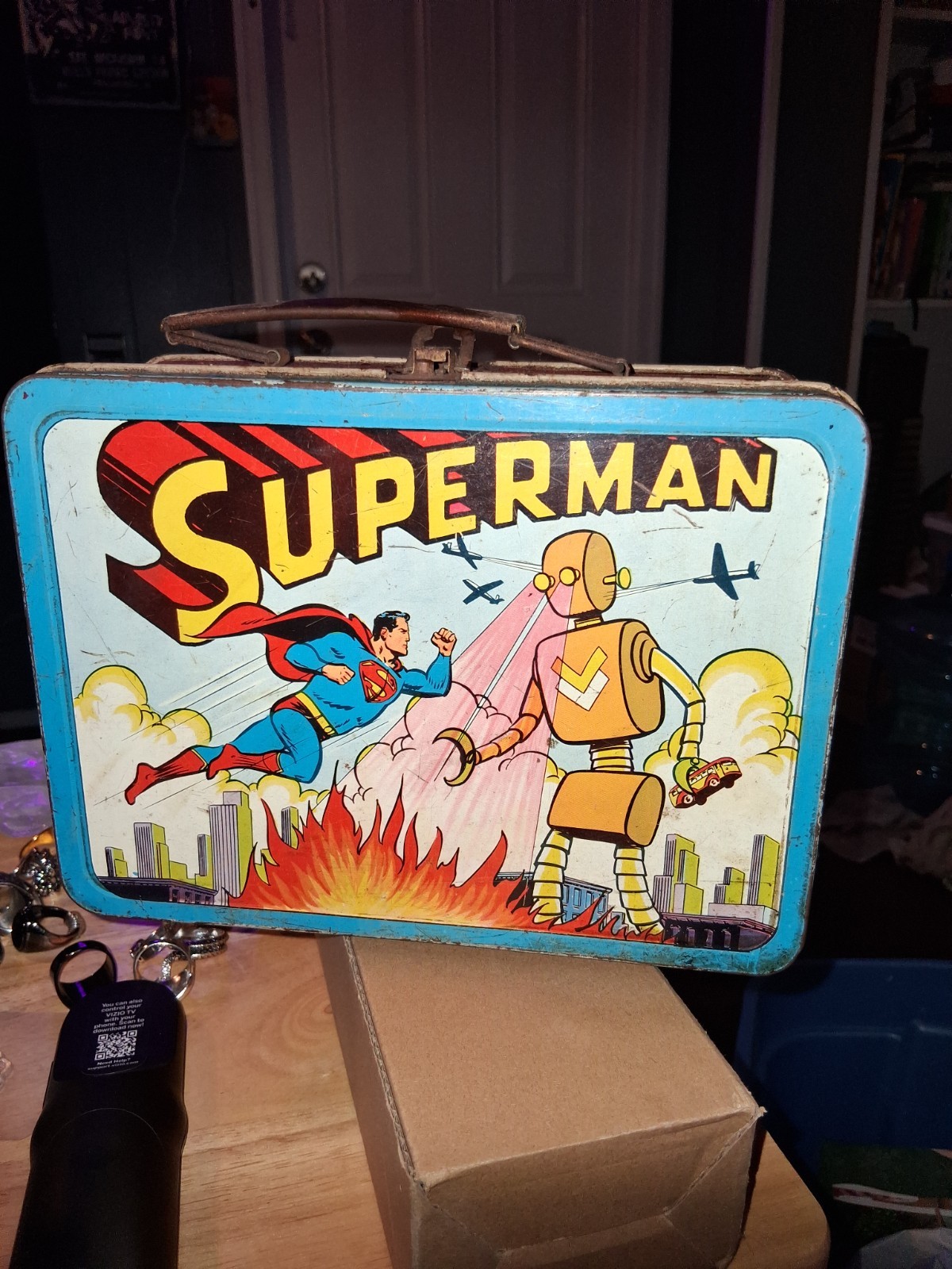 1954 Adco Superman Metal Lunchbox \