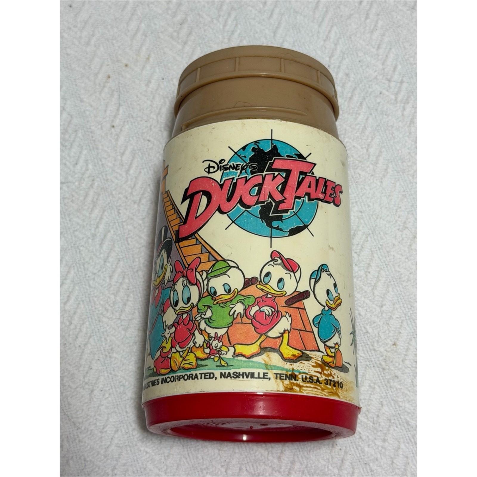 Vintage 1986 Duck Tales Thermos Aladdin Walt Disney No Cup Lid