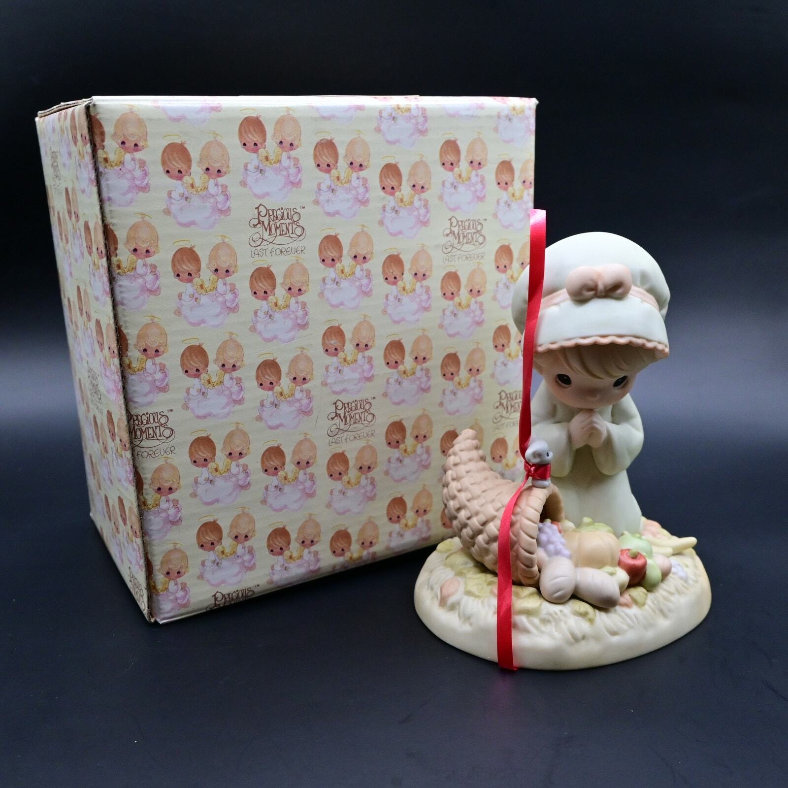 Vintage 1998 Precious Moments Praise God From Whom All Blessings Flow Figure