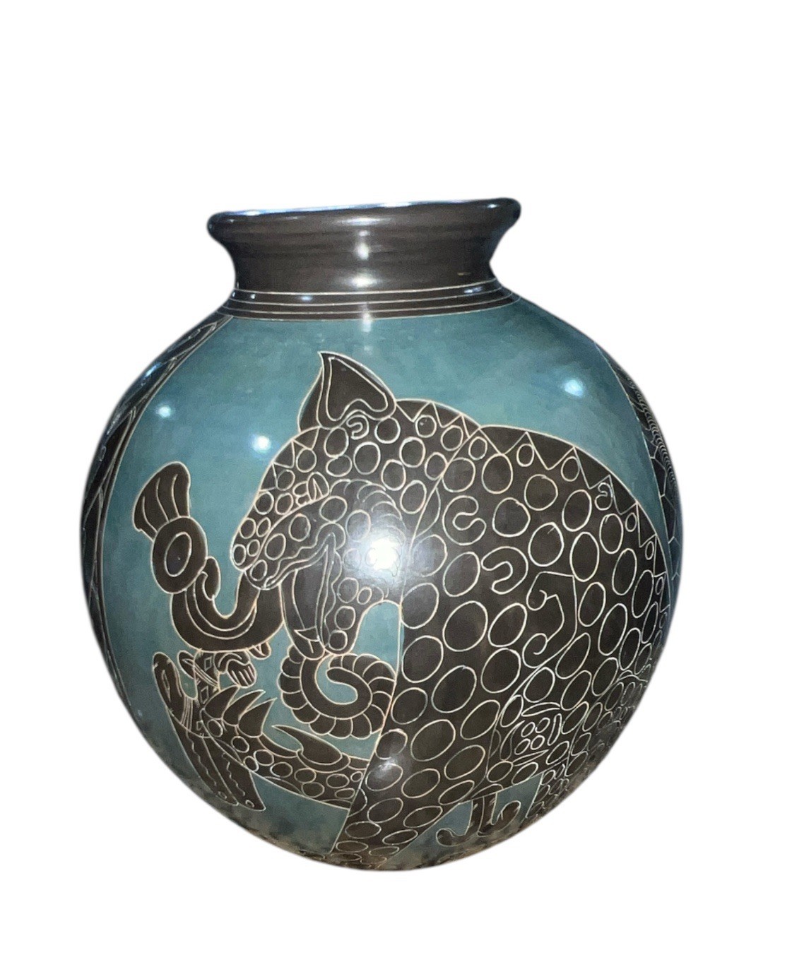 Nicaragua San Juan De Orient Pottery Vase Signed By Roger Calero
