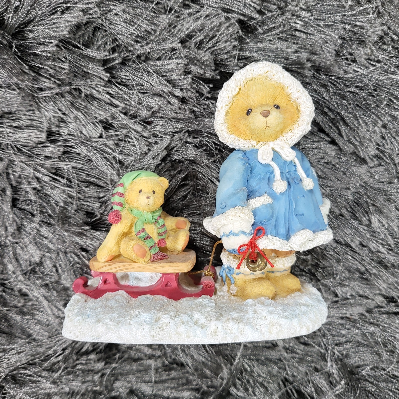 VTG 90s Enesco Cherished Teddies Figurine Mary A Special Friend Warms The Season