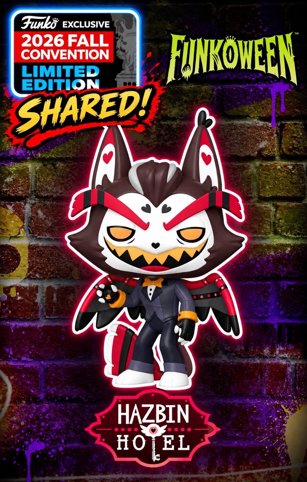 NYCC 2026 Funko Pop Hazbin Hotel Overlord Husk SHARED PRESALE w/ protector