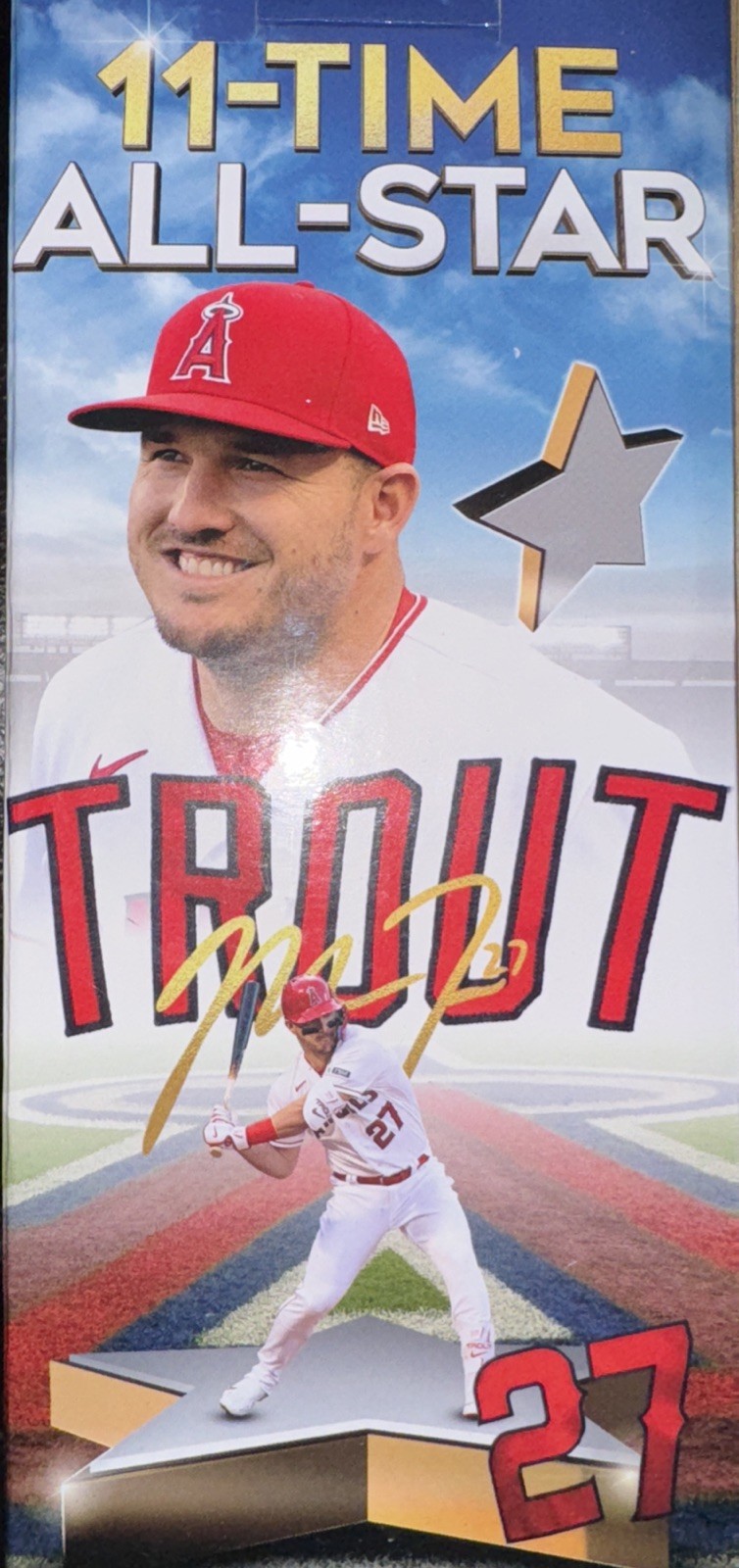 Mike Trout 11- Time All Star Bobblehead