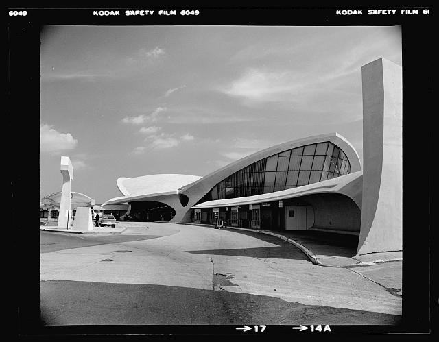 New York NY JFK Airport TWA Terminal 1956-1962 Exterior Terminal Building