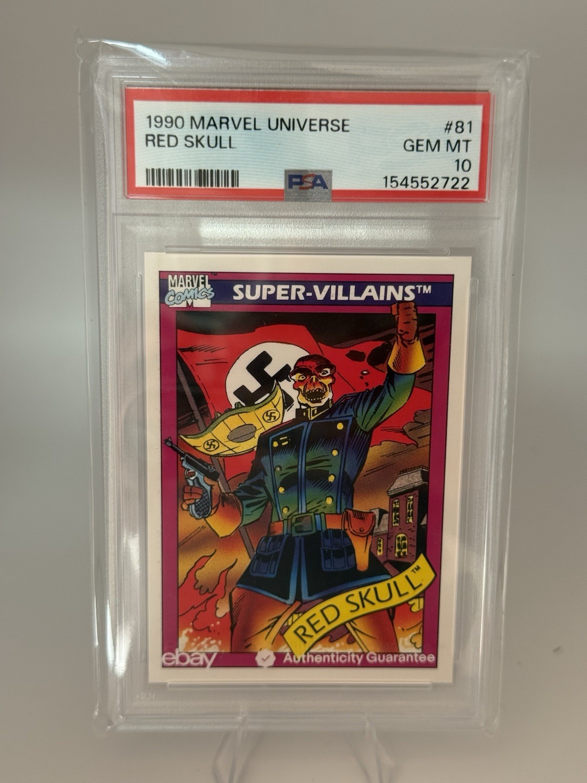 1990 Marvel Universe Red Skull #81 PSA 10