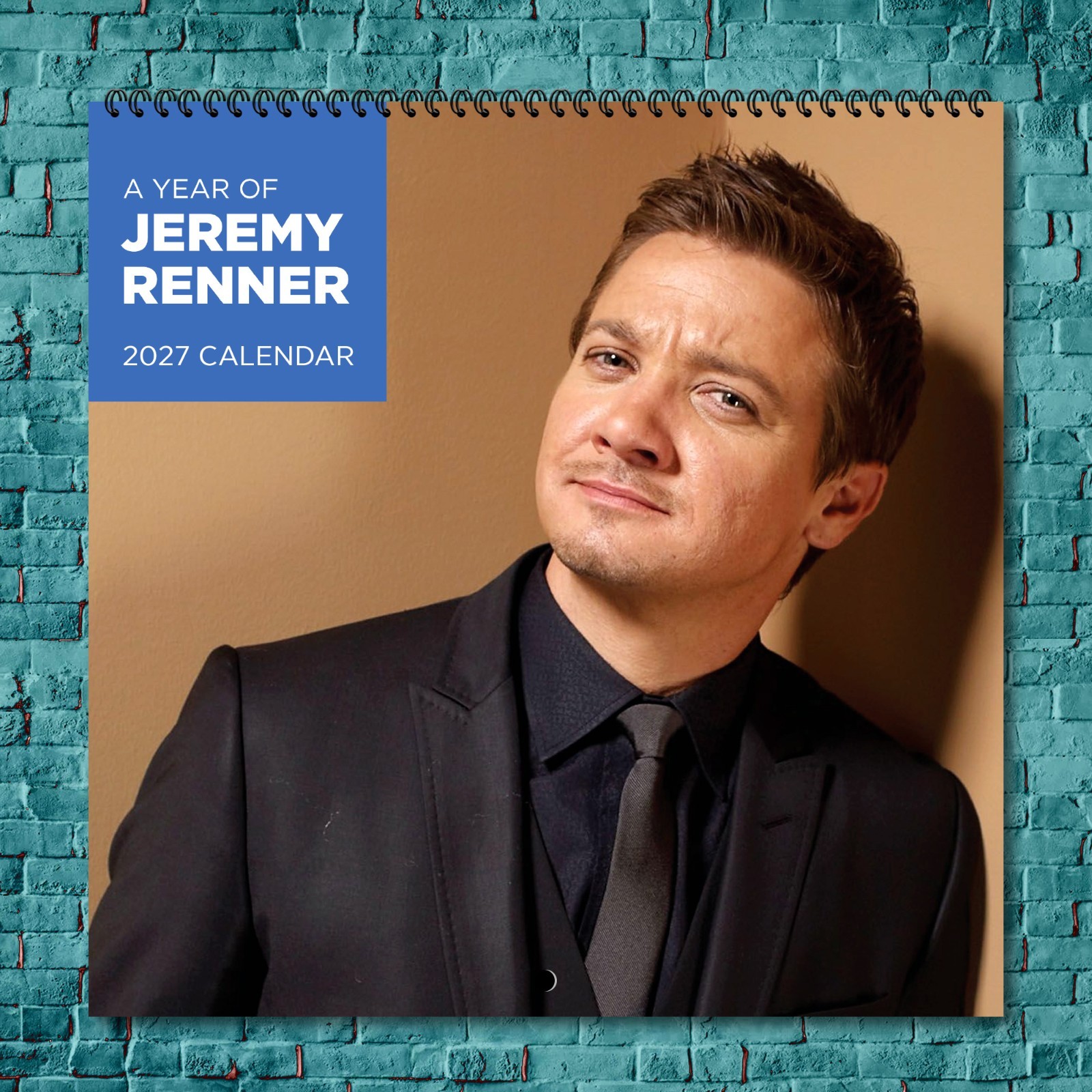 Jeremy Renner 2027 Wall Calendar 12 Month Celebrity Photo Fan Collectible