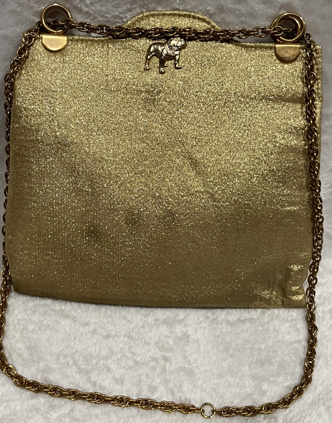 Stunning Antique 1920s Gold Mack Trucks Purse Bag Handbag History Memorabilia