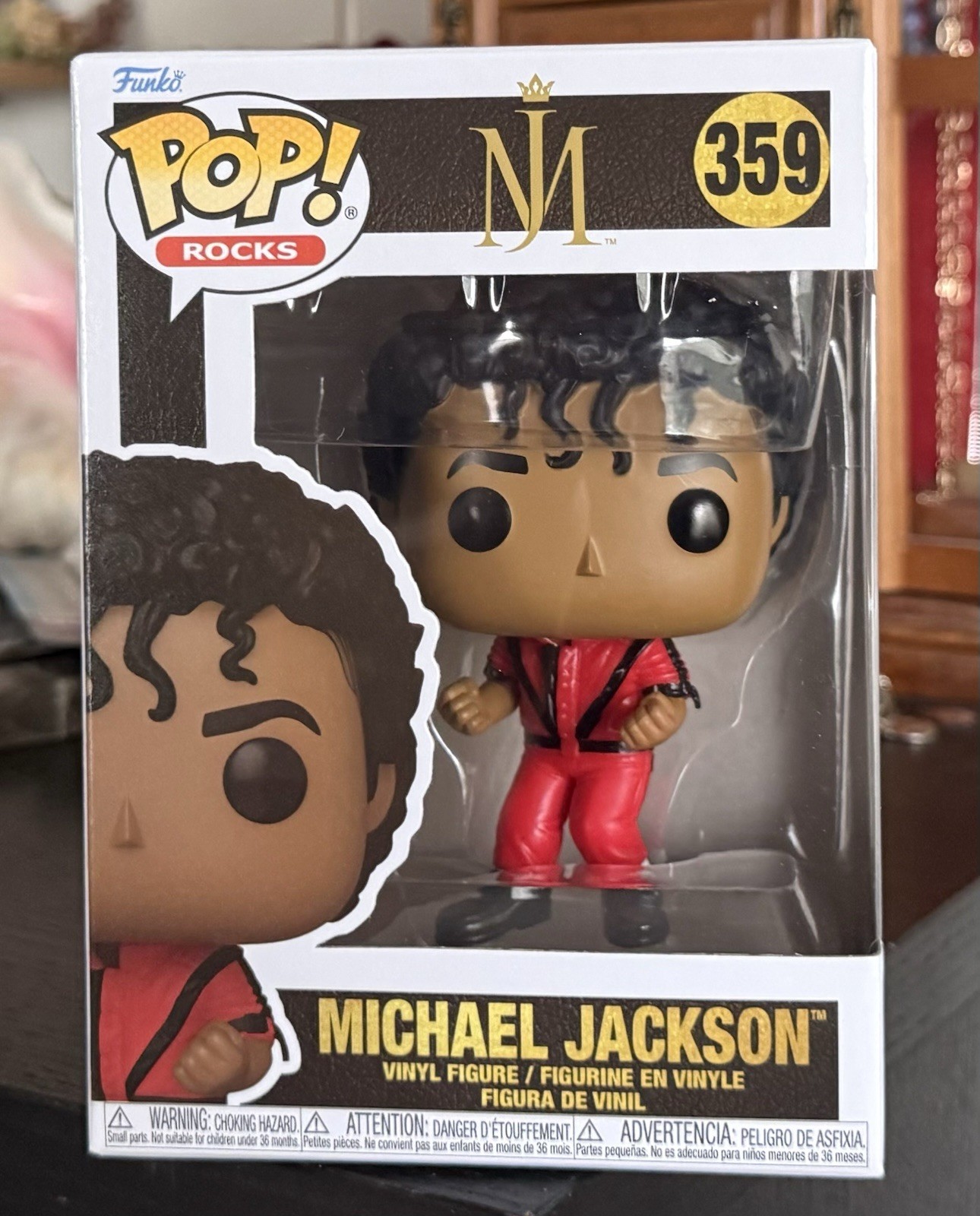 Funko Pop Rocks: MICHAEL JACKSON #359 (Thriller Video 1984) w/Protector