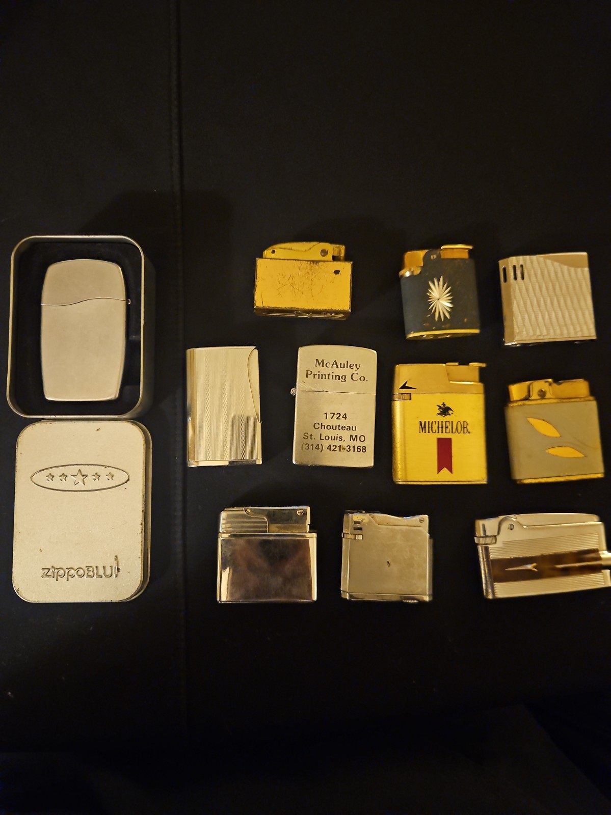 LOT of 11 Vintage Lighters: Zippo - Rogers- Ronson - Prince Gardner - Nesor