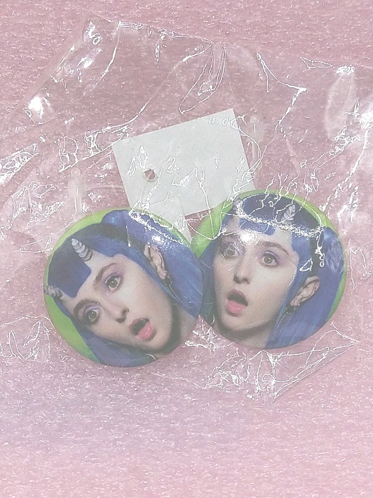 Set Of 2 Ashnikko Button  pins