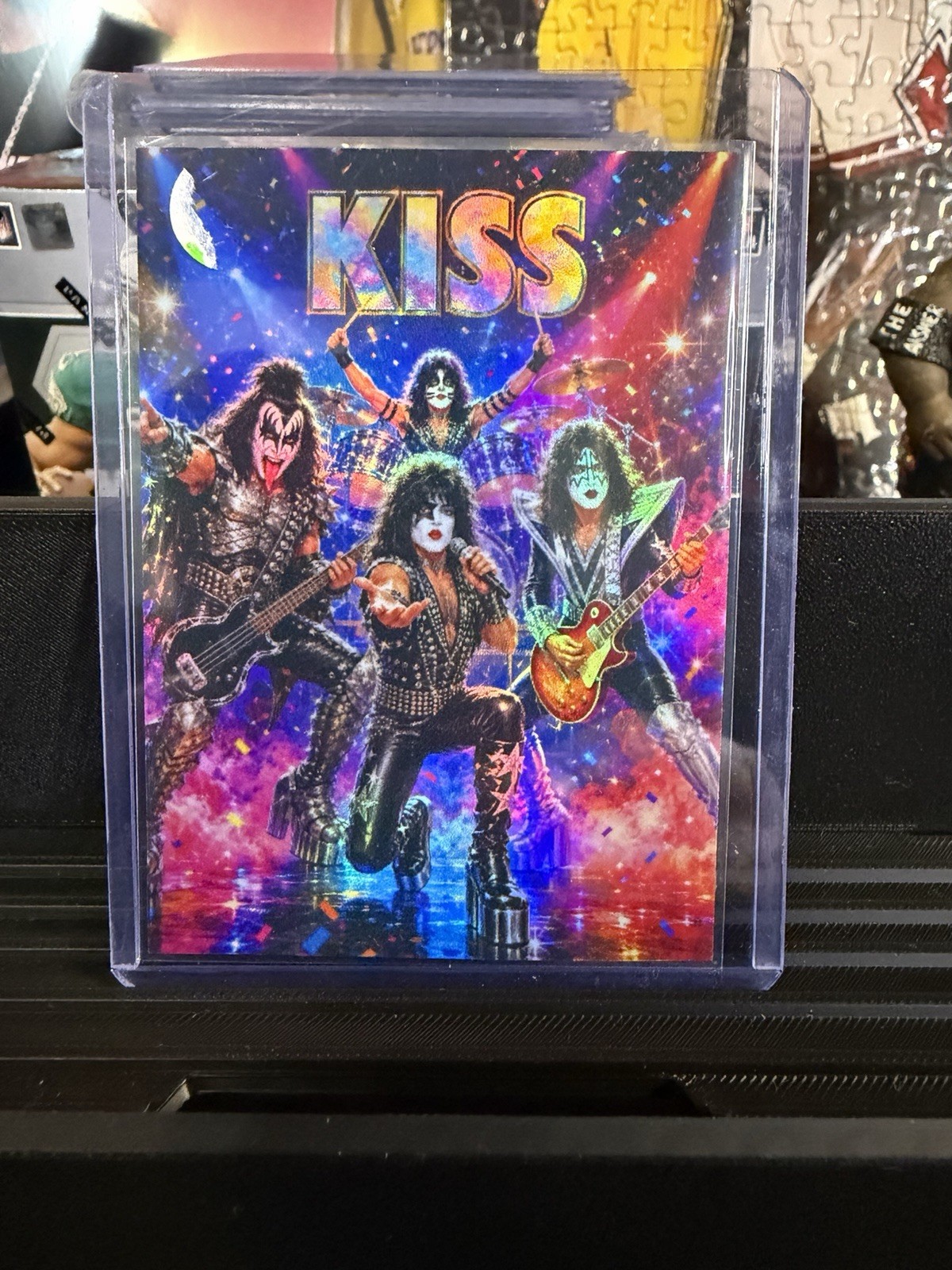 Kiss CUSTOM Novelty Refractor Art Card.