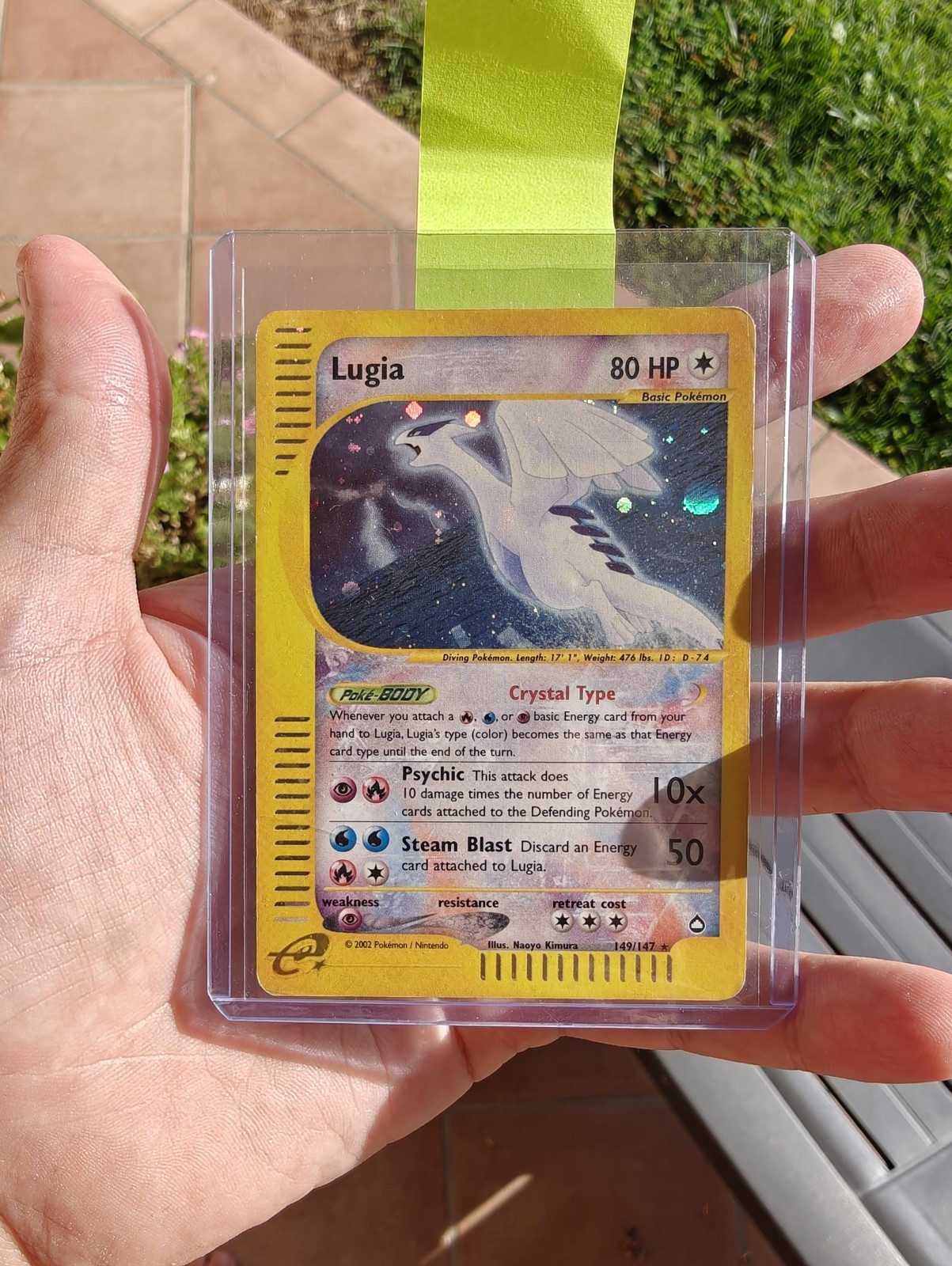2002 Pokemon Aquapolis #149 Lugia Holo Crystal 