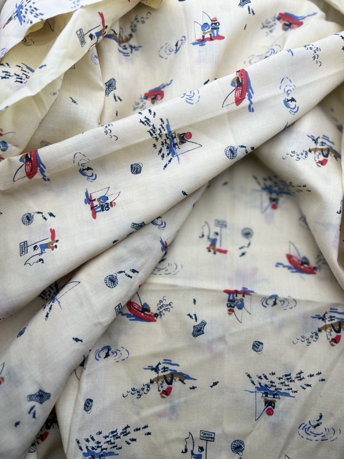 Vintage 1960s German Fabric; \