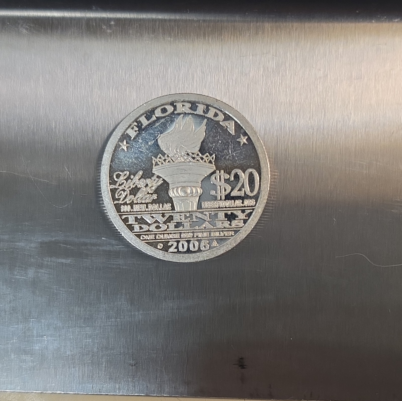 Norfed 2006 Florida $20 1 Oz    Silver Norfed Rare State