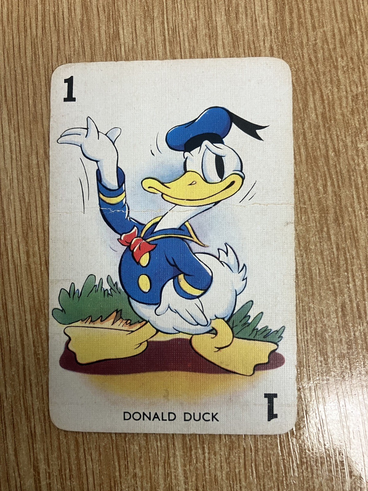 1938 Walt Disney Shuffled Symphony Mickey Mouse Red Back Rare Card Donald Duck