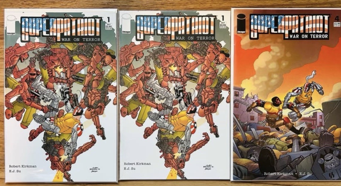 Superpatriot: War on Terror #1x2, #4 (Image) HTF rare series. Robert Kirkman