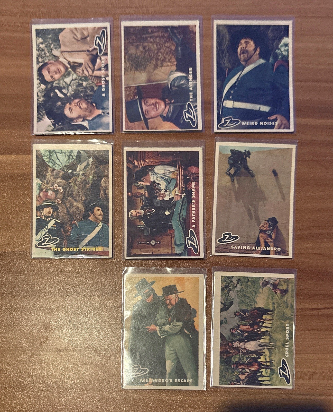 Lot of 45 Disney 1958 Topps ZORRO Trading Cards Orange Backs inc. #1