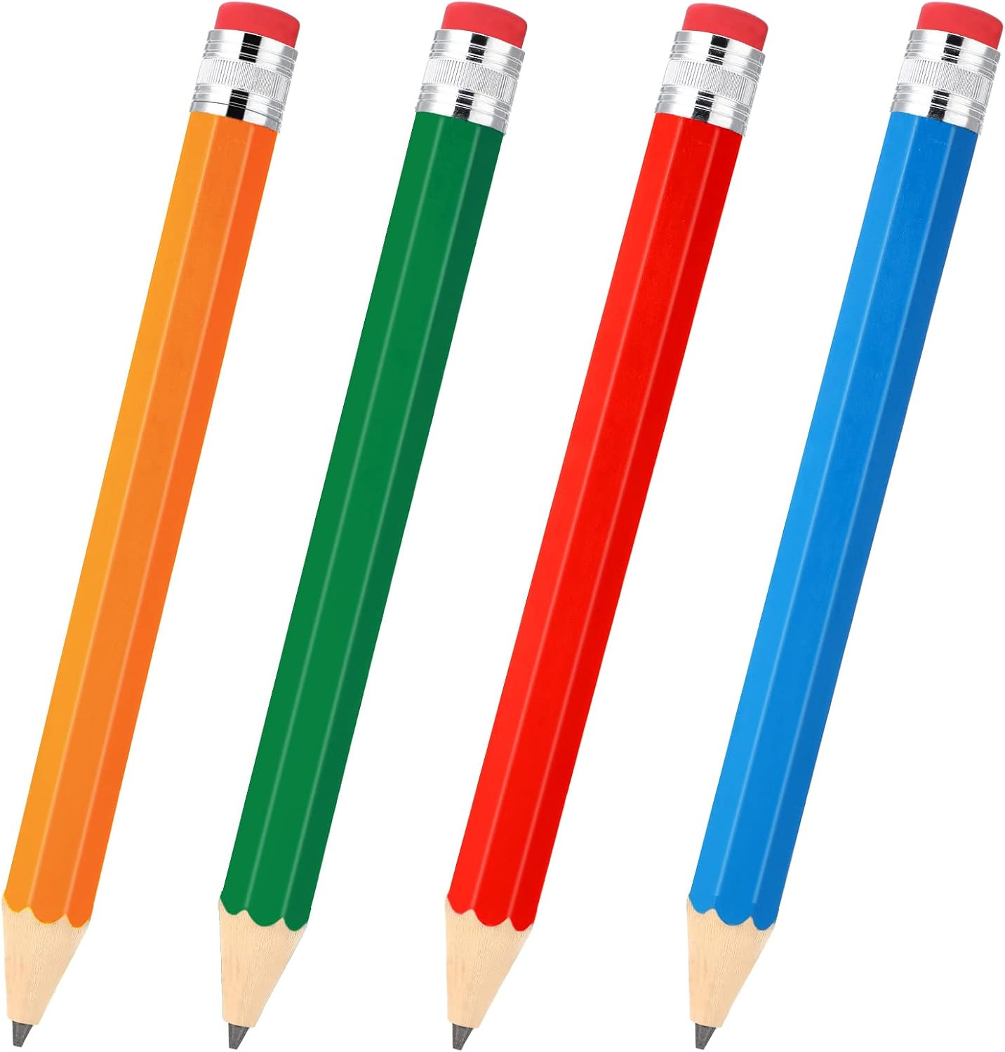 4 Pack 14 Inch Wooden Jumbo Pencils Big Giant Large Huge Wood Pencil Prop with E 4 Pack 14 Inch Wooden Jumbo Pencils Big Giant Large Huge Wood Pencil Prop with E
