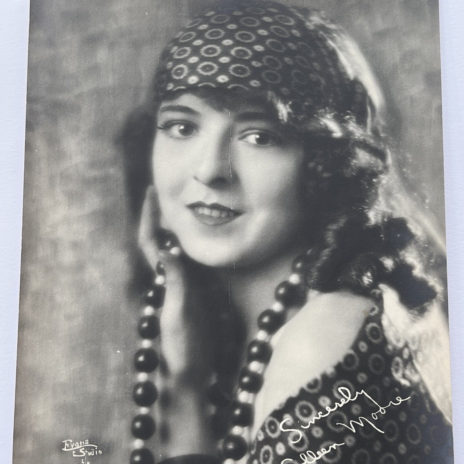 Antique B&W Press Photograph ID Colleen Moore Beautiful Silent Film Flapper