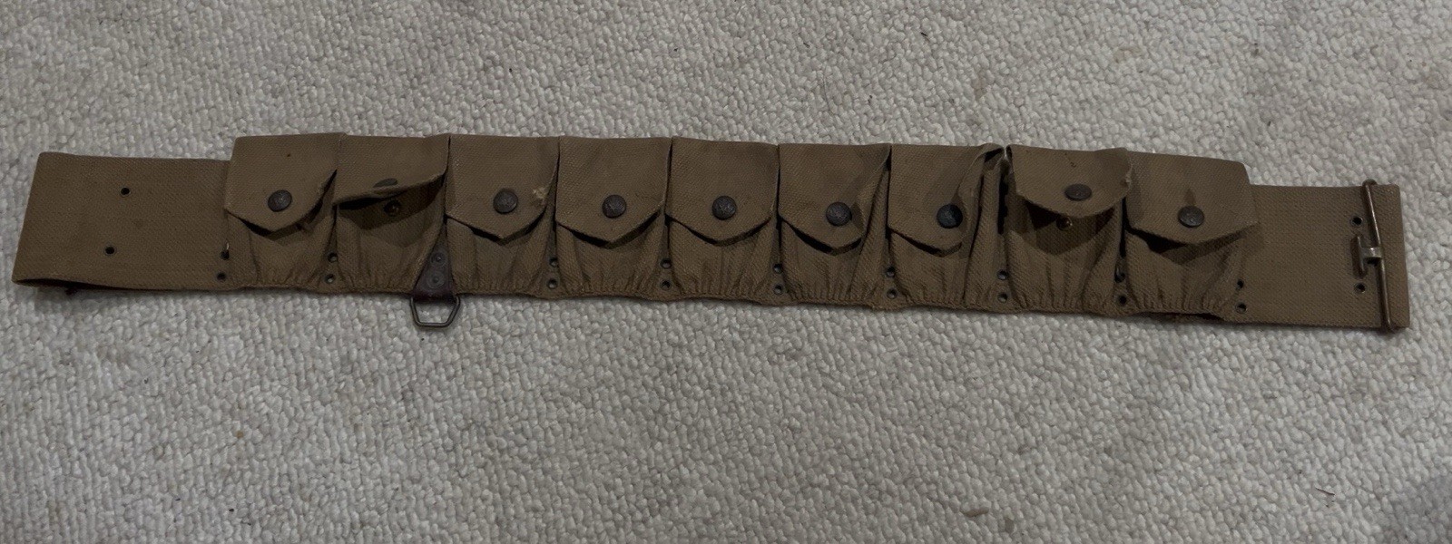 RARE Pre-WWI US Army M1903 1st Pattern Mills Infantry 9-Pocket Belt RimlessEagle