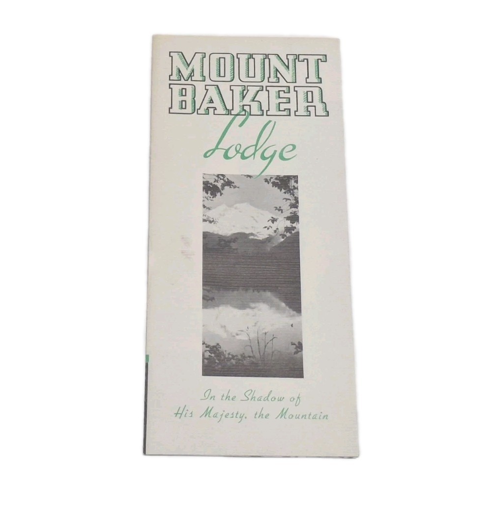 Mount Baker Lodge National Forest Visitor Booklet Map Brochure Washington State