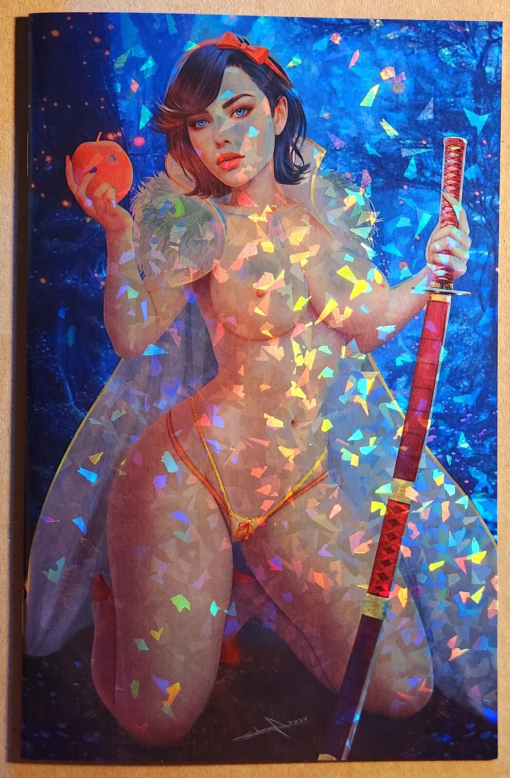 Mhouse Comics Snow White Topless Shattered Foil Ltd To 15 Sidney Augusto 🔥🔥🔥 