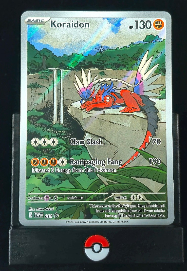 Pokemon NM Koraidon 014 Scarlet Violet Black Star Promo