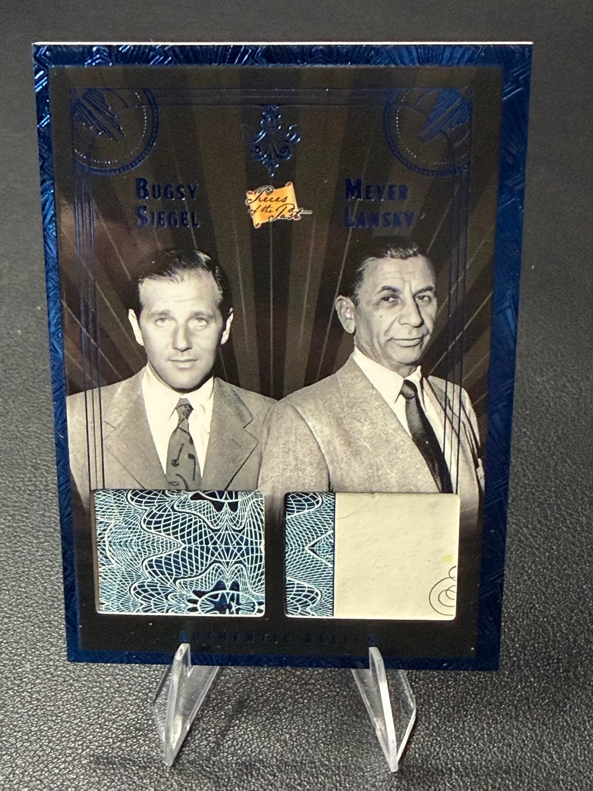 2025 Pieces Past Bugsy Siegel/Meyer Lansky R-53 Blue 16/50