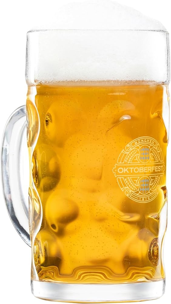 BAVARIA TRACHTEN Oktoberfest Beer Stein 1L Glass Mug Authentic German Style Mug BAVARIA TRACHTEN Oktoberfest Beer Stein 1L Glass Mug Authentic German Style Mug