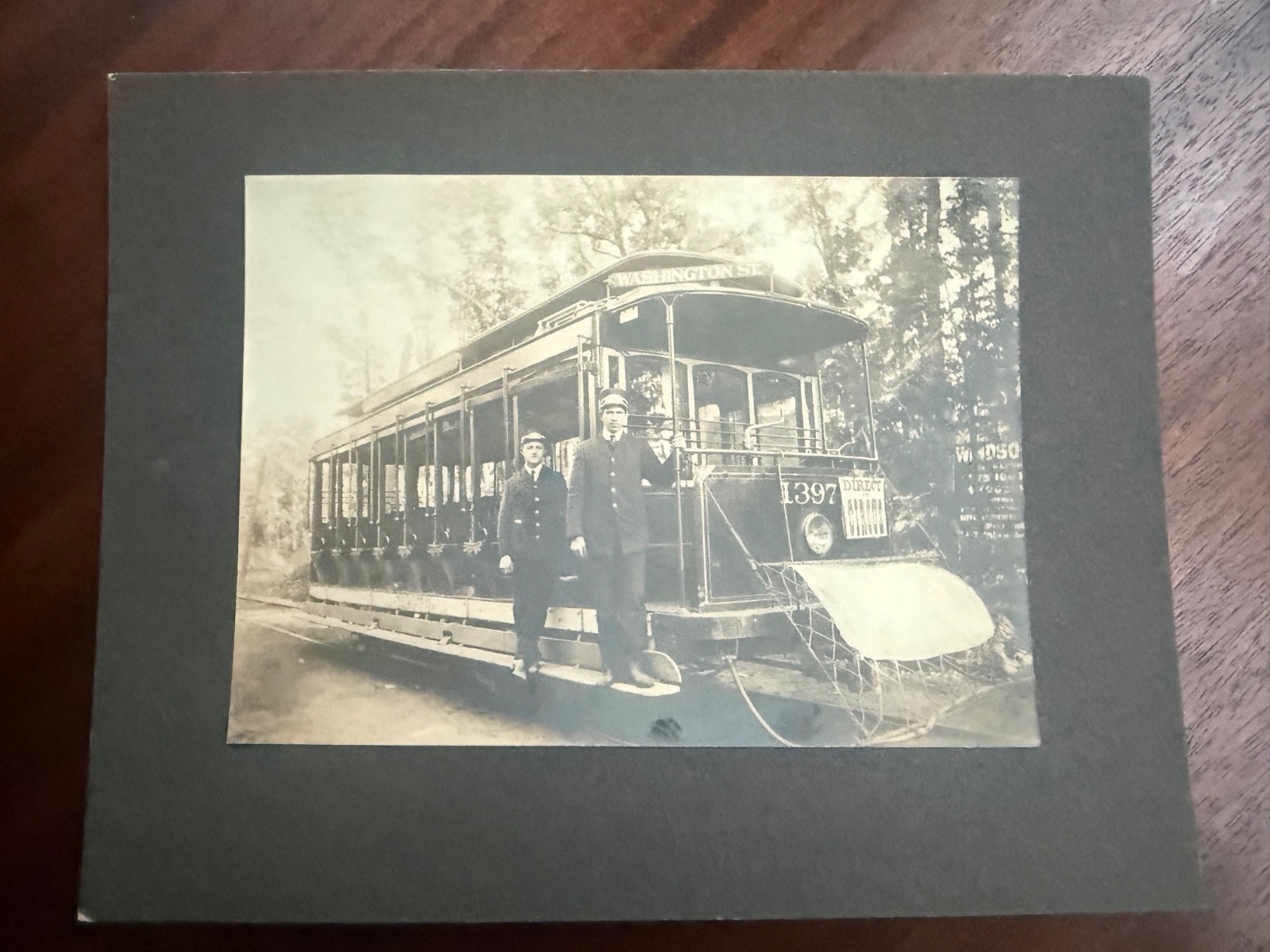 antique trolley car photograph circus