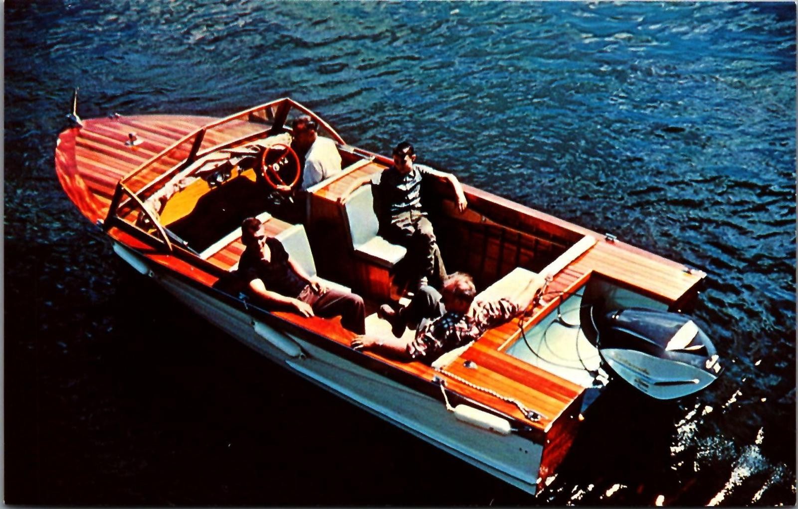 Vintage Postcard Greavette Boats Limited Gravenhurst Ontario Cadet 20