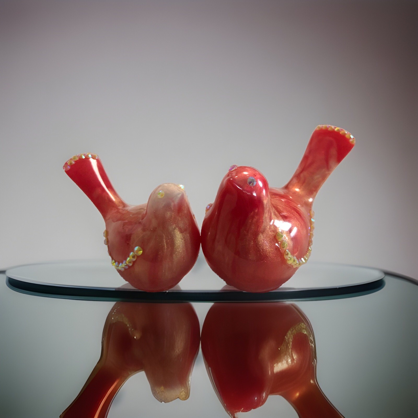 A Pair Of Red Birds ￼