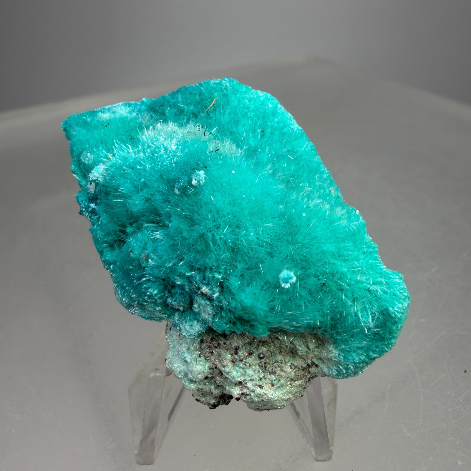 Fine Blue Aurichalcite Crystals: Ojuela Mine, Mapimí, Durango, Mexico- Classic Fine Blue Aurichalcite Crystals: Ojuela Mine, Mapimí, Durango, Mexico- Classic