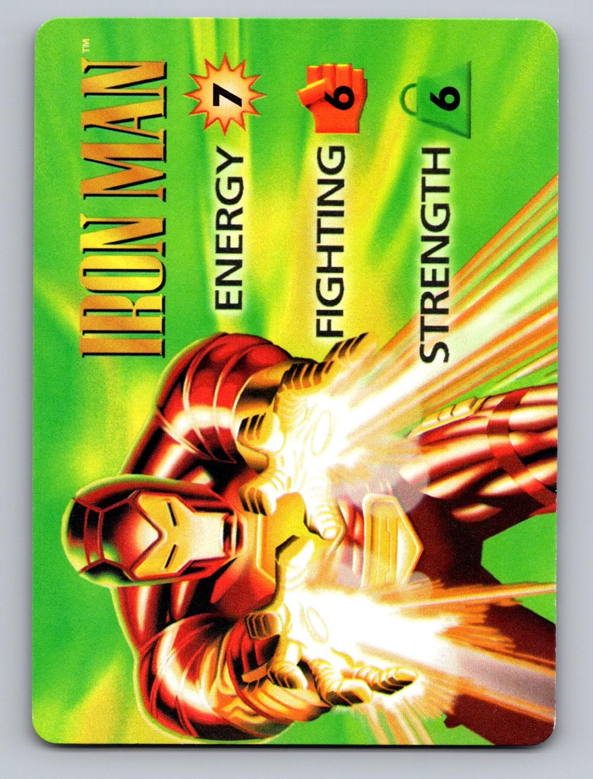 1997 Fleer Spider-Man #NNO Iron Man Marvel-OverPower-Characters