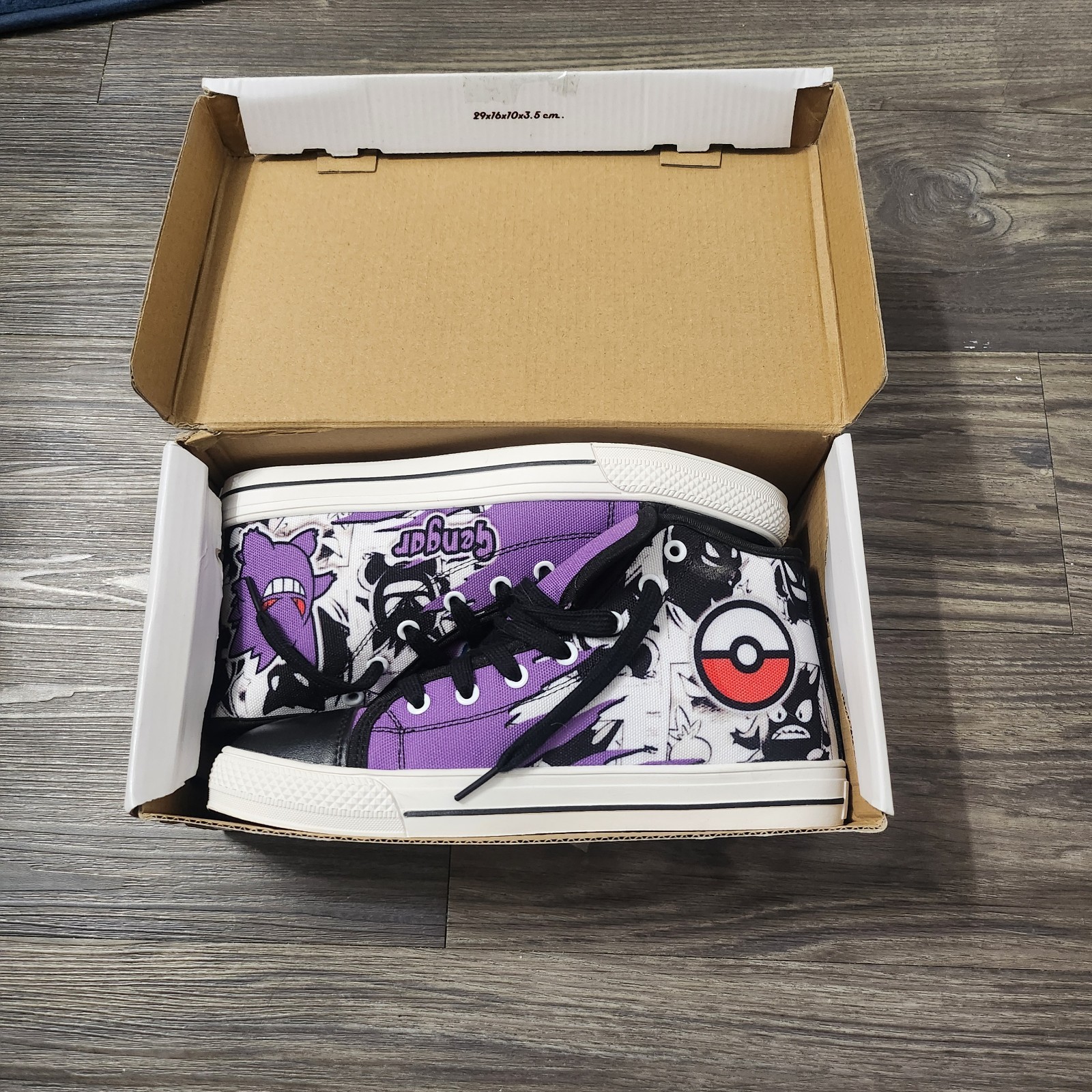 Gengar High Tops Canvas Shoes Manga Edition, New In Original Box -